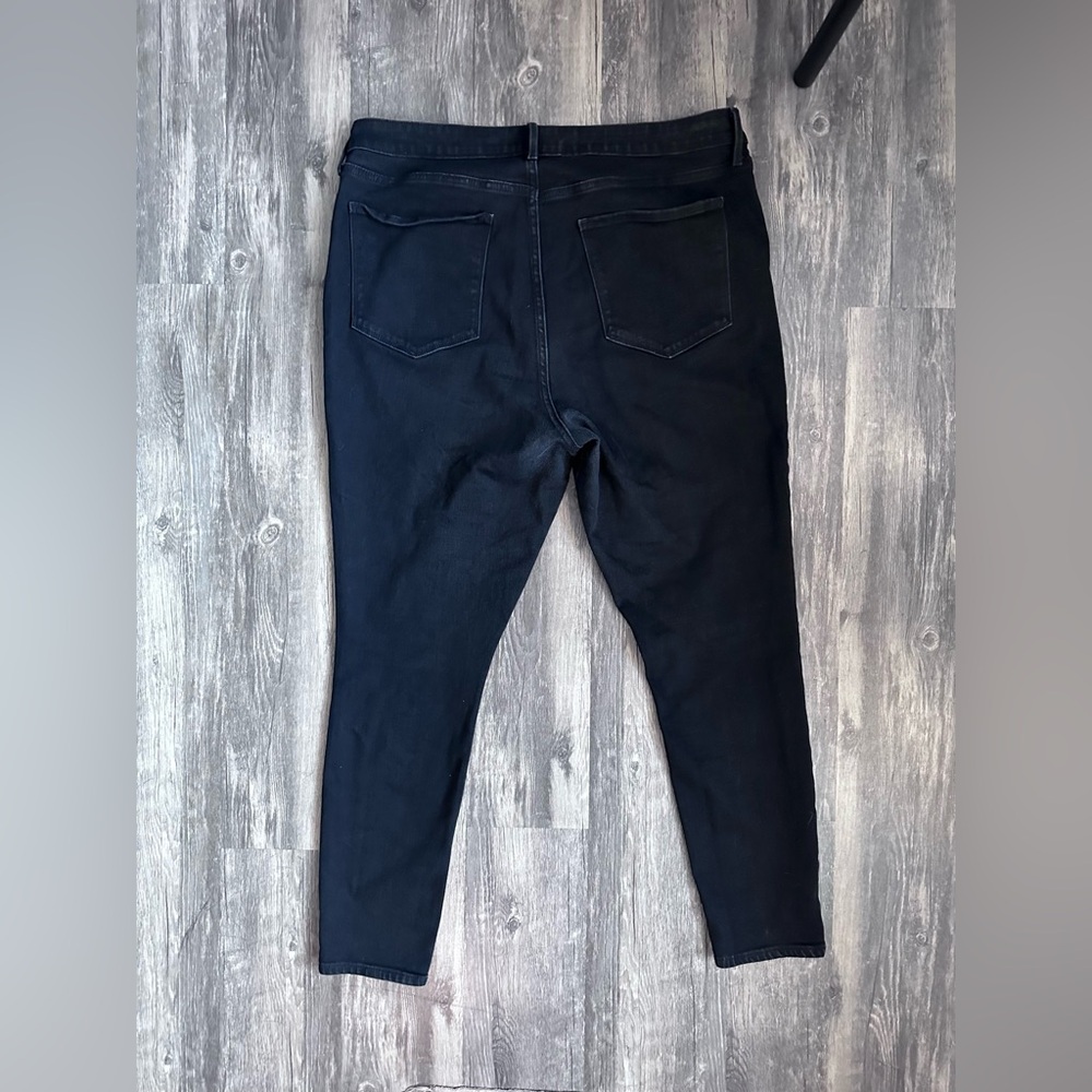 Old Navy High Rise Super Skinny Black Jeans Size 18 Women’s Black Denim - Picture 6 of 14
